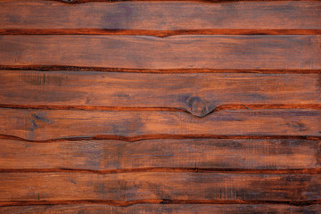 Naklejka premium Dark old wooden table texture background top view
