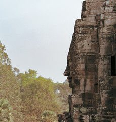 Bayon temple in Angkor Thom, Siem Reap
