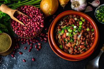 Traditional georgian dish lobio