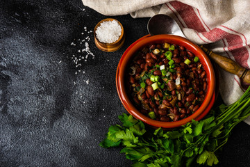 Traditional georgian dish lobio