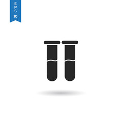 Test tubes vector icon