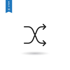 Shuffle vector icon