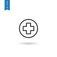 Obraz premium Medical cross vector icon