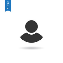 Male user vector icon