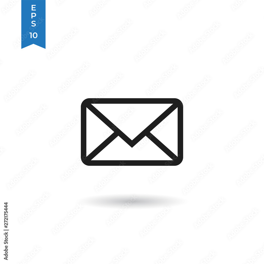 Poster envelope icon isolated on white background. envelope icon in trendy design style. envelope vector ic