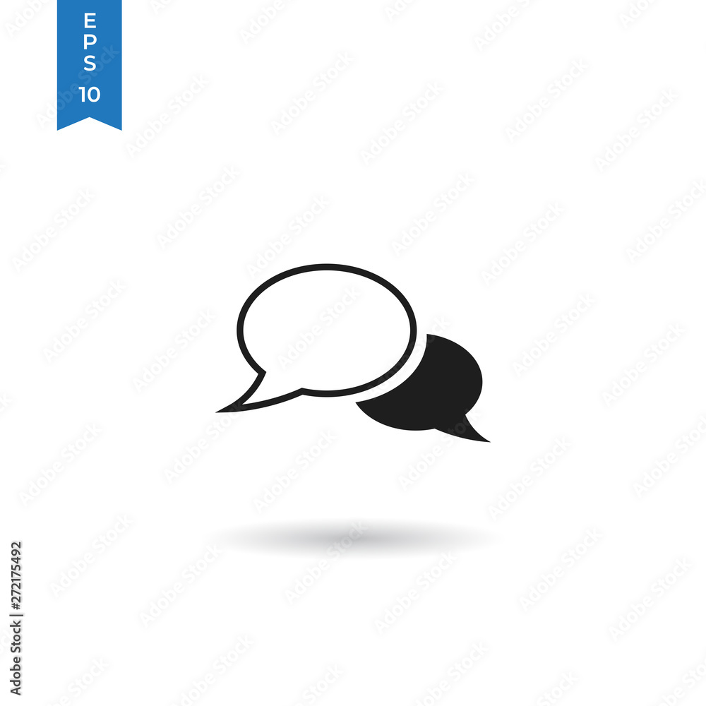 Poster speech bubble icon isolated on white background. speech bubble icon in trendy design style. speech b