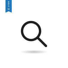 Search icon isolated on white background. Search icon in trendy design style. Search vector icon modern and simple flat symbol for web site, mobile app, UI. Search icon vector illustration, EPS10.