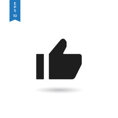 Like icon isolated on white background. Like icon in trendy design style. Like vector icon modern and simple flat symbol for web site, mobile app, UI. Like icon vector illustration, EPS10.