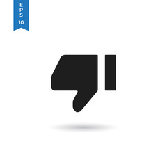 Thumb down icon isolated on white background. Thumb down icon in trendy design style. Thumb down vector icon modern and simple flat symbol for web site, mobile app, UI.