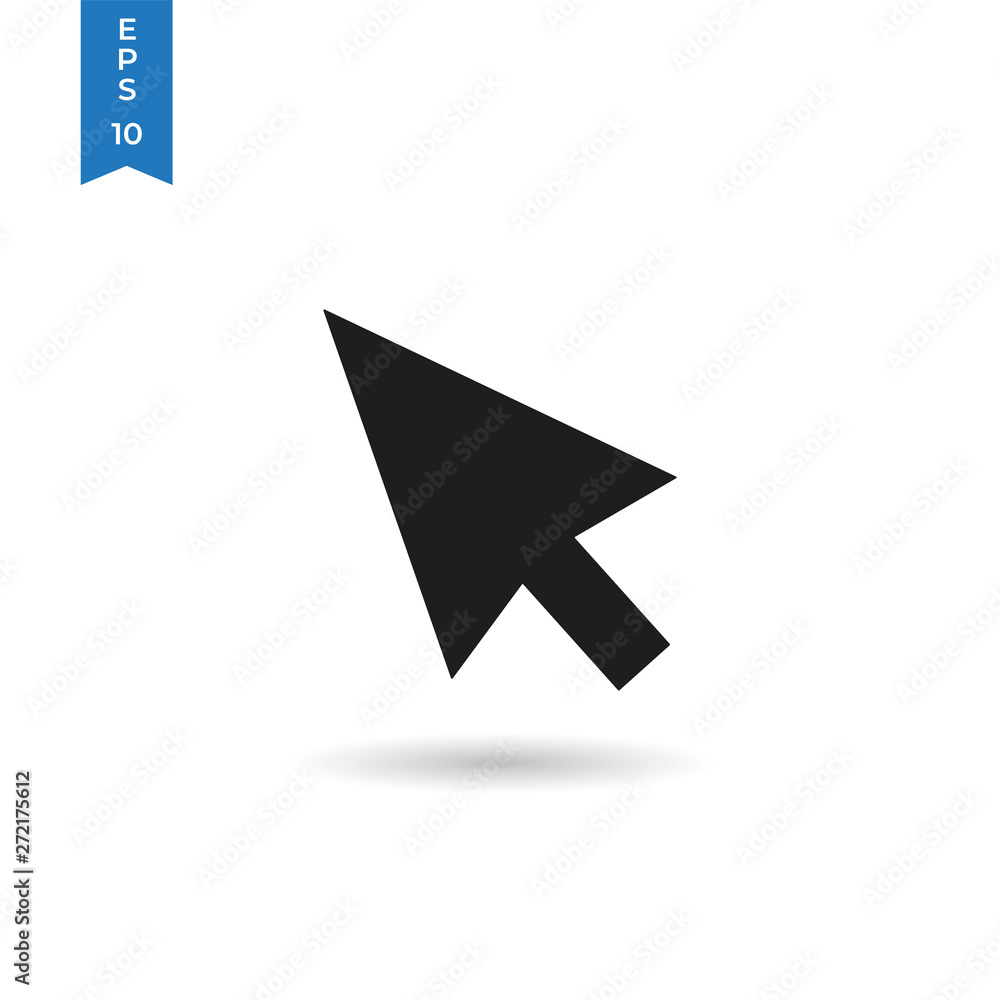 Poster cursor icon isolated on white background. cursor icon in trendy design style. cursor vector icon mod