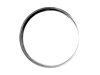 Grunge circle made for marking.Grunge logo made of black paint.Grunge circle made of  black ink.