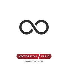 Infinity vector icon
