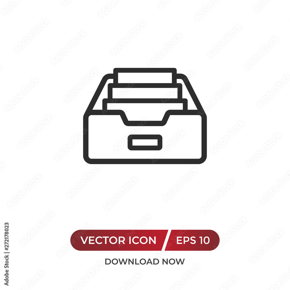 Poster inbox vector icon