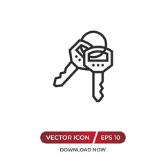 Keys vector icon