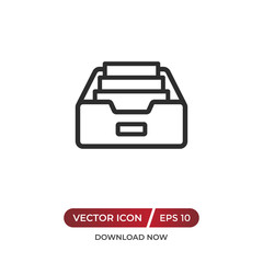 Inbox vector icon
