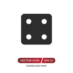 Dice number four icon