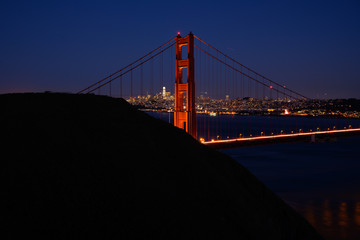 Fototapeta premium Golden Gate North Tower and Marin Headlands