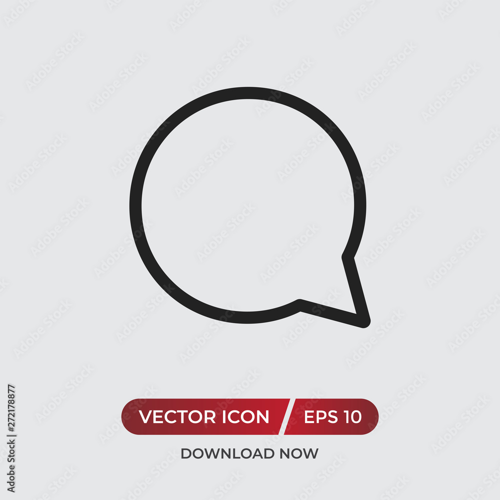 Aufkleber speech bubble vector icon in modern design style for web site and mobile app