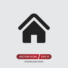 Home vector icon in modern design style for web site and mobile app