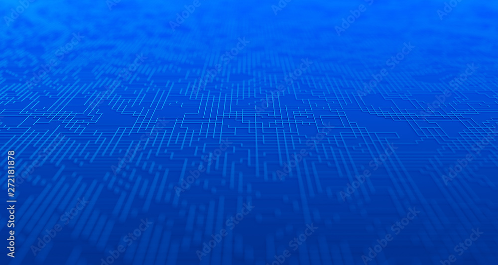 Poster abstract 3d render of technological surface, modern background design