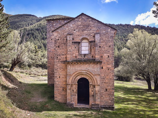 Fototapeta na wymiar Church of Santa Maria de Iguacel (La Garcipollera - Huesca - Spain). September 2017