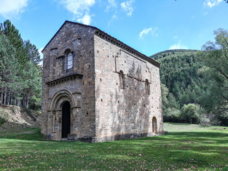 Fototapeta na wymiar Church of Santa Maria de Iguacel (La Garcipollera - Huesca - Spain). September 2017