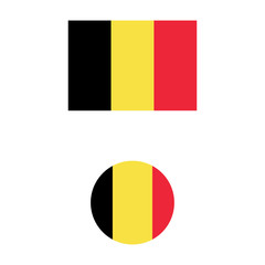 vector illustration of Belgium flag sign symbol