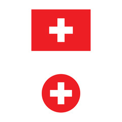 vector illustration of Switzerland flag