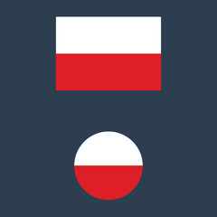 vector illustration of Poland flag