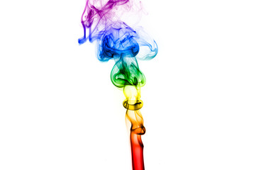 Abstract smoke wave, colorful mystical background