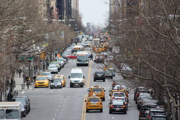 Heavy Traffic in Manhattan, New York