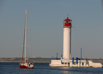 Odessa sea port lighthouse