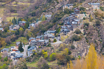 Fototapeta na wymiar Andorra architecture mountains Pyrenees 