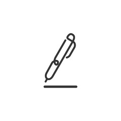 Obraz premium Pencil Icon Vector. Black pictogram in trendy flat style illustration on white background. Pencil logo design inspiration