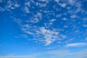 Naklejka na ściany i meble Soft white cloud and blue sky background
