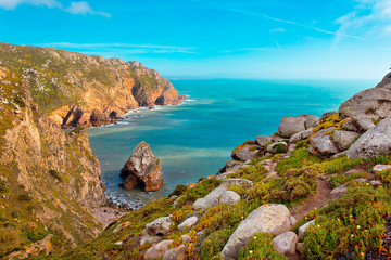 Portugal landscape by Atlantic Ocean 