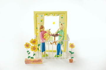 クラフト　マイホーム　住宅　暮らし　家　新居　夫婦　家族　ファミリー　オブジェ　クレージュ　立体オブジェ