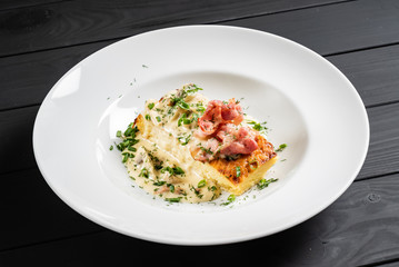 Potato babka is a savoury dish, popular especially in Belarus and Poland