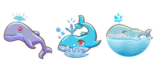 Fototapeta premium whale vector graphic design