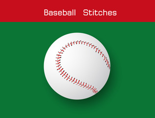 Baseball  Stitches  on a white background , vector design