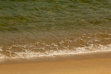 Fototapeta na wymiar wave on the beach nature sea