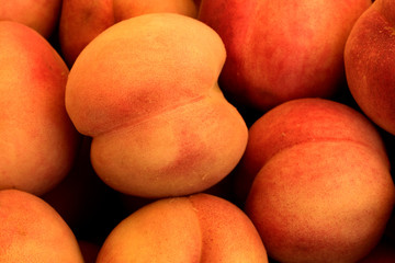 Peaches at a Farm Stand in Parkedale, Oregon on the Hood River Fruit Loop