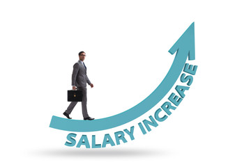 Obraz premium Employee in salary increase concept