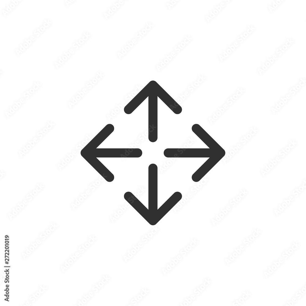 Poster arrow icon. arrow icon vector. in trendy flat style isolated on white background. arrow icon image. arrow icon illustration