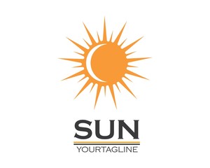sun ilustration logo vector icon