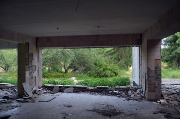 Ghost town in Eastern Europe