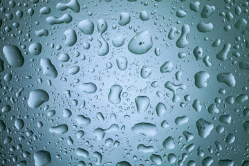 Water drop on glass for background and design
