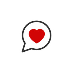 Like Heart icon. Live stream video, chat, likes. Social nets like red heart web buttons isolated on white background. Valentines Day. Vector illustaration.