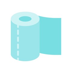 Tissue paper roll vector illustration, Hygiene flat style icon