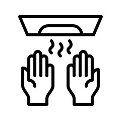 Hand washing vector illustration, Hygiene line style icon